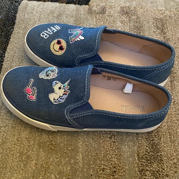 Girl Glitter denim sneakers - Picture 1 of 3